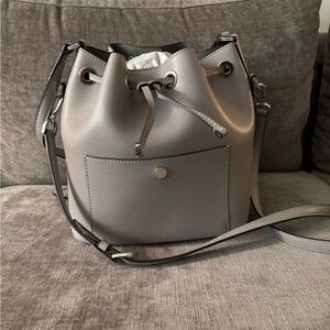 Michael Kors Grained Leather Bucket Bag